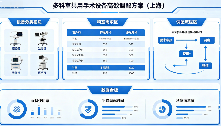 多科室共用手術(shù)設(shè)備的高效調(diào)配方案（上海）